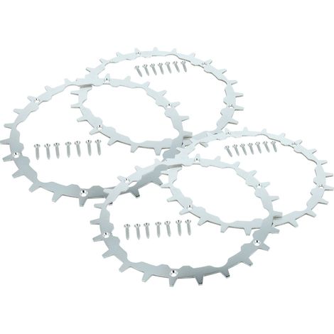 vhbw 4x Spikes kompatibel mit Gardena SILENO city 500 Smart, 500, 500 Smart+ Mähroboter - Edelstahl, 24 Zähne (1/4)
