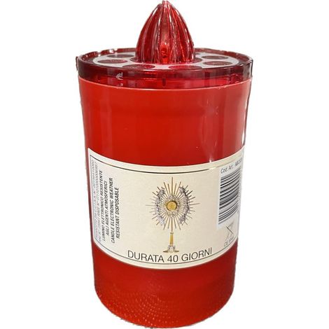 Lumino Votivo Elettronico Rosso 40 gg