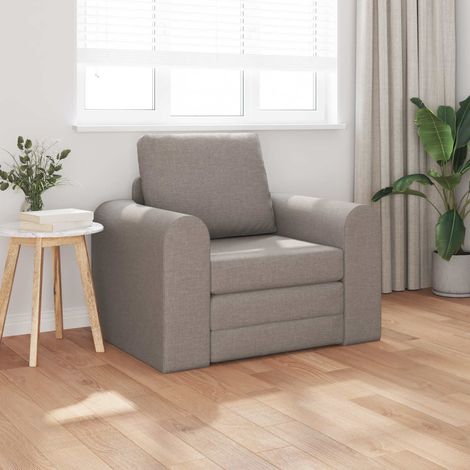 Schlafsofa Taupe 98 x 71 x 83 cm Stoff