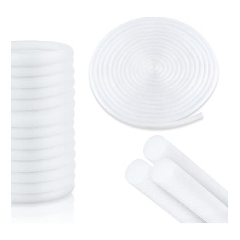 Joint, 32 Feet Long, Floating Parquet Rubber Foam Seal, Outdoor Sealant, for Road Cracks, Walls and Foundations (White) (1/5)