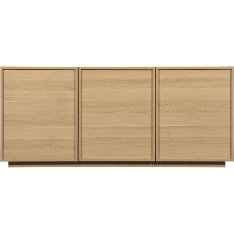 Buffet 3 portes en bois L160cm - Bois clair - Joy (1/5)