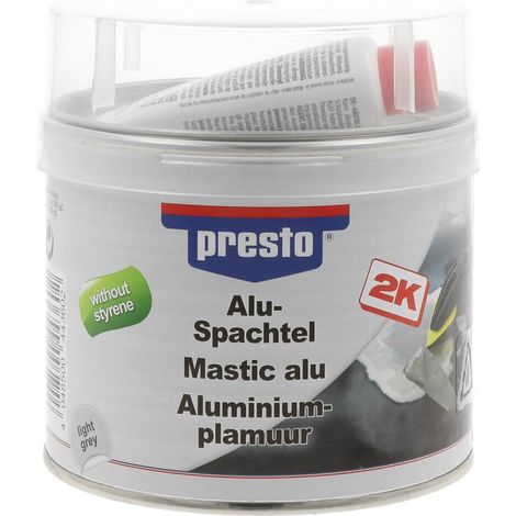 MASTIC DE REMPLISSAGE ALU 2K SANS STYRENE 1KG PRESTO