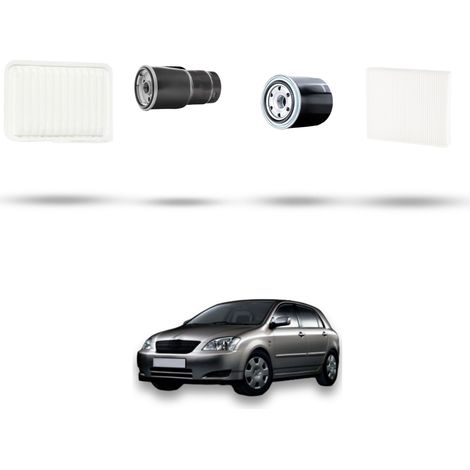 Kit tagliando 4 filtri compatibile con Toyota Corolla IX (E12/E13) 2.0 D-4D 66kw Dal 2002 (1/5)