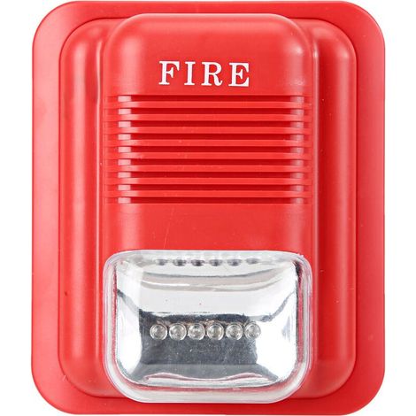 Système de sécurité d'alerte de sirène stroboscopique d'avertissement d'alarme de protection contre l'incendie DC12V/24V (1/5)