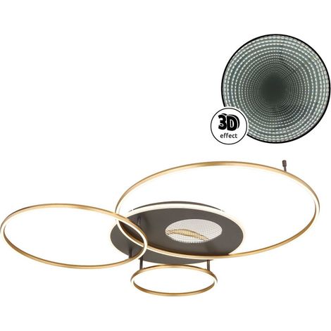 Globo - plafoniera - INVERTINA - oro - alluminio - LED - 48466-70