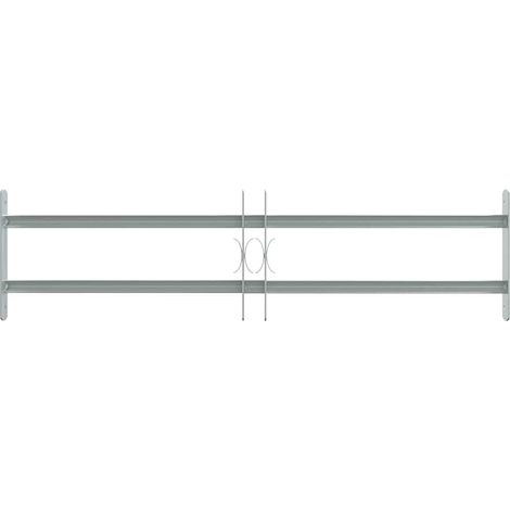 vidaXL Verstellbares Sicherheitsgitter für Fenster mit 2 Querbalken 700-1050 mm