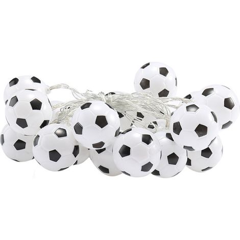 Guirlande Lumineuse Boule De Football - 150 cm - À Piles - Décoration Intérieure Et Extérieure Protégée - 1 Pièce (1/5)