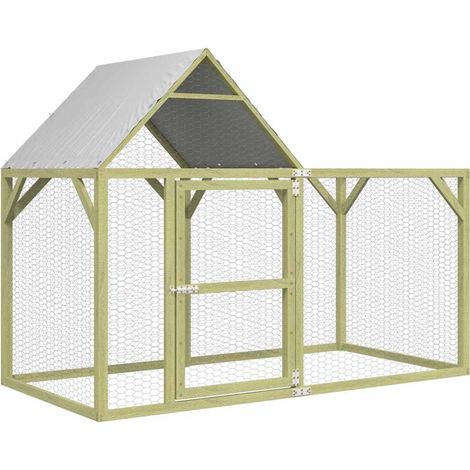 Maison Exclusive - Hühnerstall 200x100x150 cm Massivholz Kiefer I (1/5)