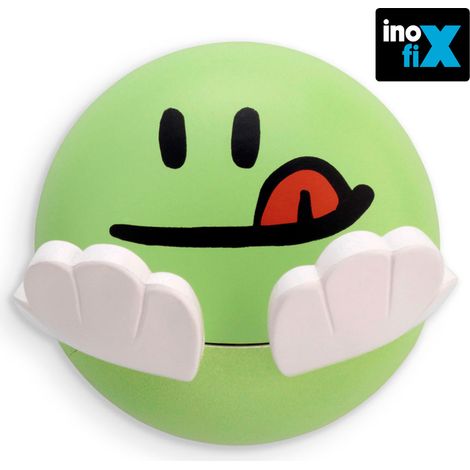 Gruccia adesiva per bambini con disegno faccia verde INOFIX 2180-5-000