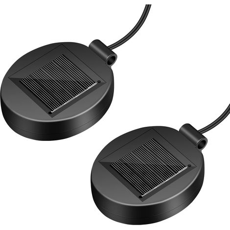 Panneau solaire de rechange pour éclairage de jardin, lot de 2, éclairage solaire, pièces détachées, remplacement de panneau solaire, panneau solaire LED, pièces détachées pour éclairage extérieur de (1/5)