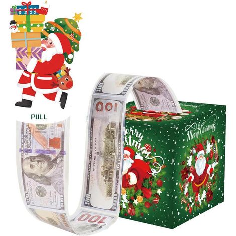 (avec 50 Sacs Transparents) Tirelire Surprise Noël pour Trésorerie, Boîte Cadeau PopUp, Cadeau de Noël, Surprise DIY pour Parents, Amoureux, Enfants et Amis noël (1/5)