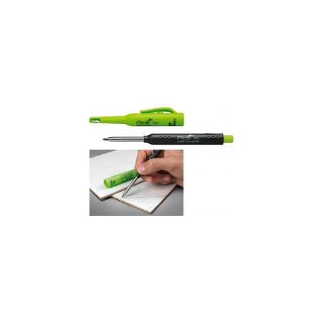 Crayon Pica-dry pour surfaces sèches et humides – Mine 2B pour marquage précis – Corps avec Rollstop – Taille-crayon intégré