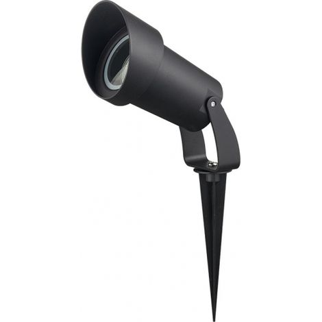 Pincho Exterior Clavos 1xgu10 Negro  22,8x8,6dpolicarbonato Ip65 (1/3)