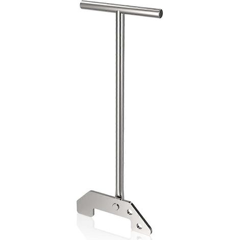 Clé de débouchage pour broyeur d'évier, outil de débouchage argenté pour broyeur d'évier, clé pour broyeur d'évier (1/4)
