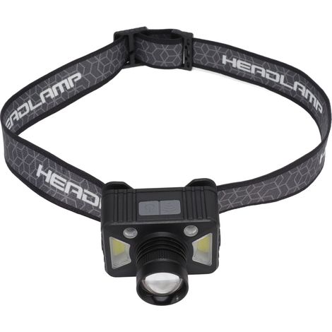 Lampe frontale LED, rechargeable par USB, compacte et légère, conception à activation par capteur, adaptée au camping et à la randonnée en plein air. (1/5)