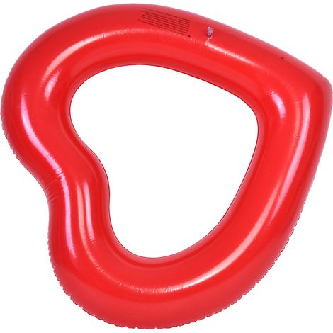 Joli jouet gonflable en forme de cœur pour la piscine, pour enfants et adultes (rouge) (1/5)