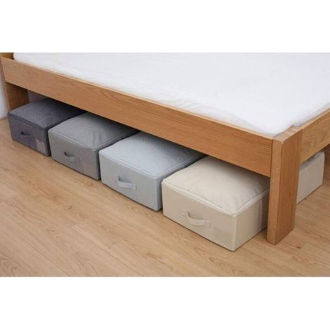 Sous Le lit Le récipient de Stockage,Les vêtements, Les duvets, la boîte de Stockage d'oreillers,Gris foncé (1/4)