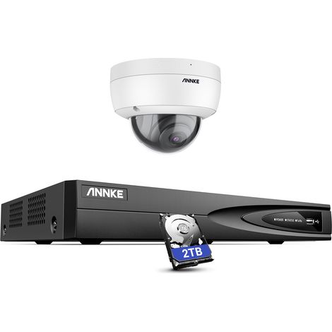 ANNKE 8 Channel NVR IP 3K IR Network Camera Security Camera System H.265+ Color Night Vision Audio Record IP67 Weatherproof CCTV Kit - 2TB HDD (1/5)
