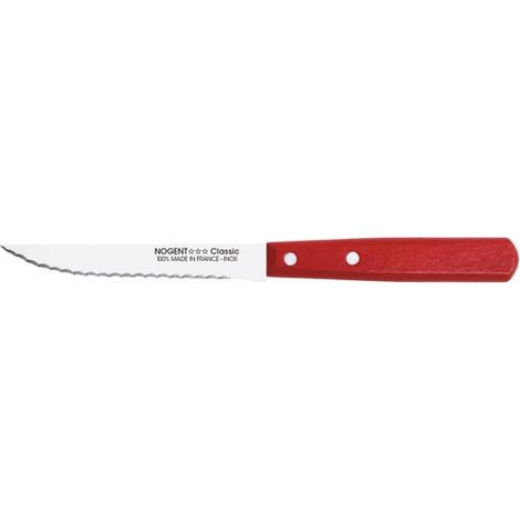20 Coltelli da bistecca 11 cm Rosso ciliegia - Classic Legno - Nogent