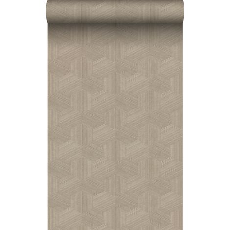 papier peint graphique 3D beige  - Origin Wallcoverings (1/5)