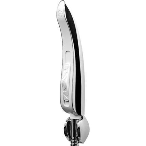 Pulvérisateur à couches pour bidet portatif avec ensemble complet [Chrome-Blanc] (1/5)
