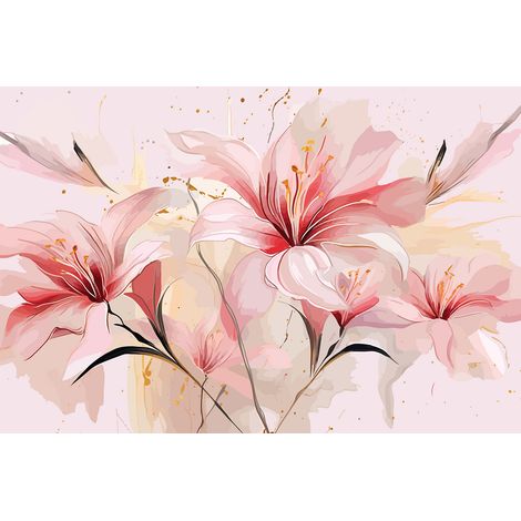 Papier peint panoramique - Fleurs - 130 cm x 87 cm (1/2)