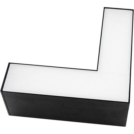 TrAdE Shop Traesio - Lampada Di Raccordo Connettore A L Per Lampadario 12w Luce Selezionabile Cct Ll57-l-3c - Nero (1/5)