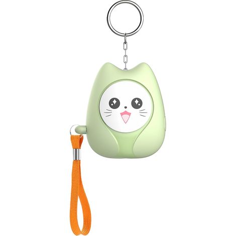 Alarme de sécurité personnelle, sirène de poche portable 130 dB avec lampe de poche LED pour enfants et personnes âgées (verte) (1/5)