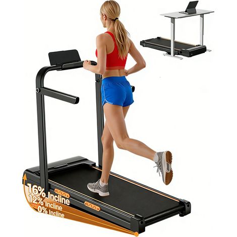 Tapis roulant, 12 programmes prédéfinis, capacité de poids de 150 kg, inclinaison de 16 %, vitesse de 10 km/h,moteur de 2,5 CV (1/5)