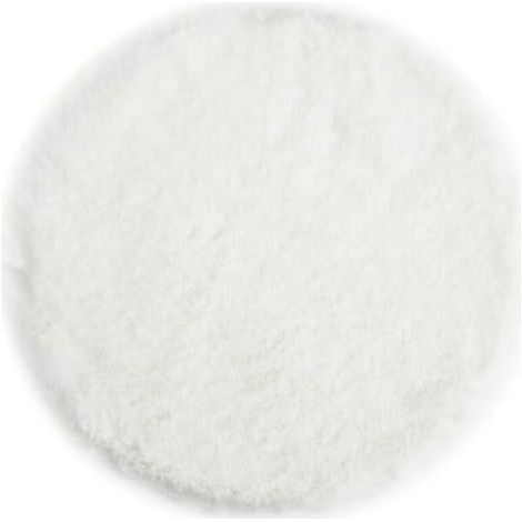 Blanc Coussin de Chaise Rond en Fausse Fourrure Douce et Moelleuse - Décoration de Salon Moderne - 40 x 40 cm (1/5)