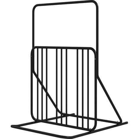 Fahrradständer Radständer Mit Griff, Beidseitig Mehrfachständer, Wetterfest, Bis 4 Fahrräder, Stahl, Schwarz, 102X92X130Cm