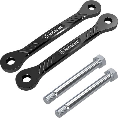 Absenkungslink, Aluminiumlegierung, Kompatibilität mit Yamaha Tenere 700, schwarz (1/2)