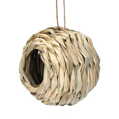 Nid d'oiseau solacol en forme de coquille ronde, cage à oiseaux, nichoir d'extérieur, décoration de nichoir factice (1/5)