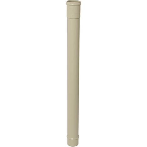 Nicoll – Raccord pour gouttière droit 1m Ø80 en PVC sable – Protection tube descente Ø80 – Installation facile en zones sensibles (1/2)