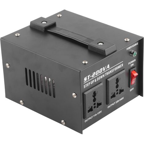 Convertisseur de tension 200 W avec 2 prises universelles pour transformateur d'alimentation ST-200 VA (1/5)