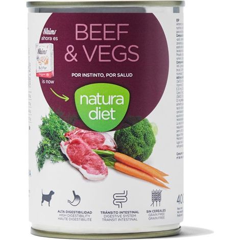 NATURA DIET DOG Beef & Vegs 400g caja x12
