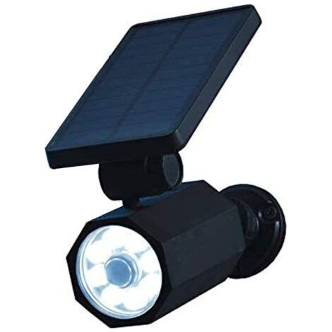 Wasserdichter LED-Solarstrahler mit Bewegungsmelder, 7,6 m – Robustes ABS – Weißes Licht – Schutzart IP65 – Außenbeleuchtung für Hof und Terrasse (1/5)
