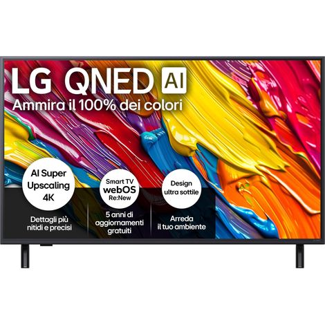 Smart TV LG 43QNED84A 43" QNED 4K Ultra HD webOS HDR Wi-Fi Bluetooth AI ThinQ