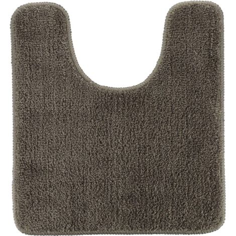Mikrofaser-wc-konturmatte 45x50 cm latexunterseite - taupe - Tendance