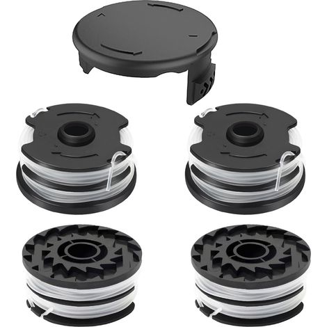Fadenspule passend für Parkside TLP-01, Ersatztrimmer für Parkside PRTA 20-Li C3, A1, B1, B2, PRT 550 A1, A2, A3, A5, B6, PRT 300 A1, Abdeckung TLP-01-1 (4 Spulen + 1 Abdeckung)