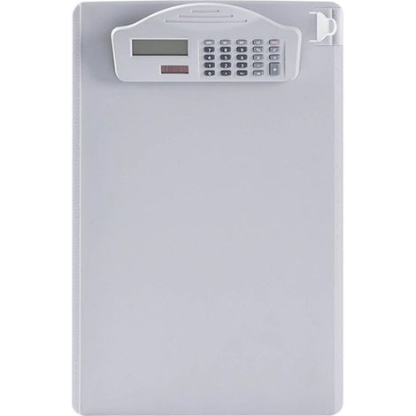 Multifunktionales Klemmbrett mit Binder, Taschenrechner, Schreibblock, Stiftablage und Skala für A4-Papierordner