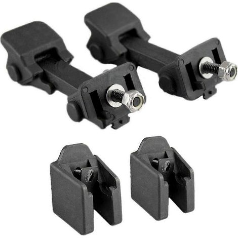 Paar Motorhaubenverschlüsse und Halterung 55395653AF 55395652AC für Wrangler JK 2007-2018 (1/5)