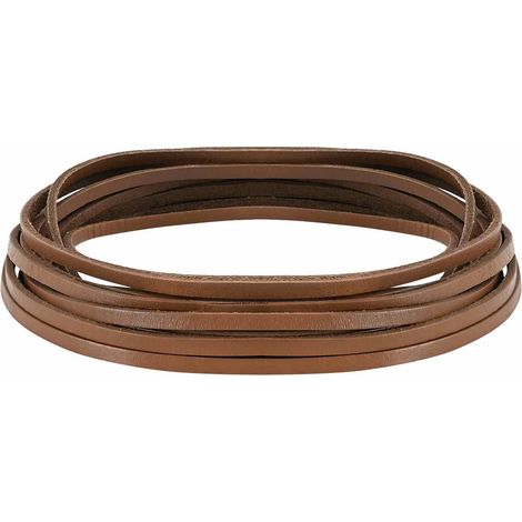 Leather Strap Brown 200 x 0.4 cm Leather vidaXL (1/5)