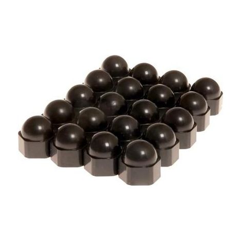 Capuchons pour écrous de roues HP Autozubehör Rallye-Caps Schwarz 19 mm - 20 Stck (1/3)