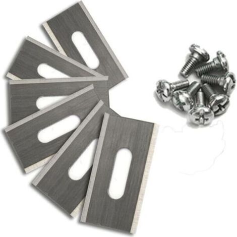 Lot de 30 lames en inox pour robot tondeuse Husqvarna. Dimensions 36.5 x 18.5 x 0.65 mm, couleur argent, coupe efficace. (1/4)