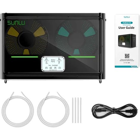 Secador de filamentos SUNLU, calentamiento rápido de 350 W, capacidad para 4 bobinas. (1/2)