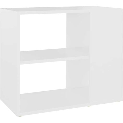 Armoire latérale Sideboard Design moderne, Armoire Etagère de rangement, Blanc 60x30x50 cm Aggloméré OIB5713E (1/5)