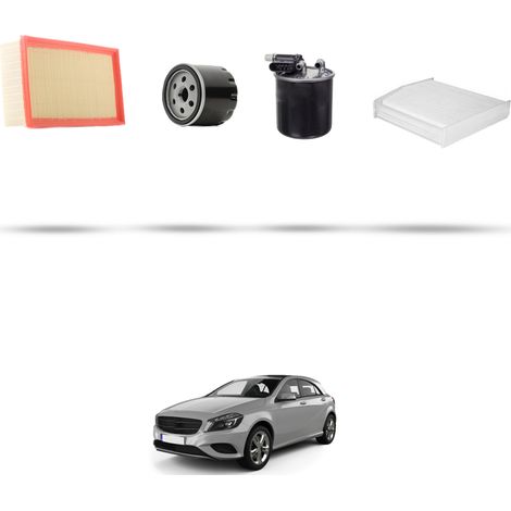 Kit tagliando 4 filtri compatibile con Mercedes Classe A (w176) A160 CDI 66kw Dal 2013 (1/5)