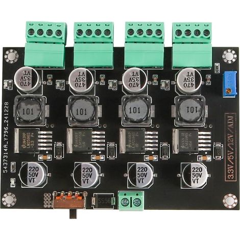 Module d'alimentation à découpage multicanal Module d'alimentation avec convertisseur abaisseur de Tension de Sortie réglable 3,3 V 5 V 12 V (1/5)
