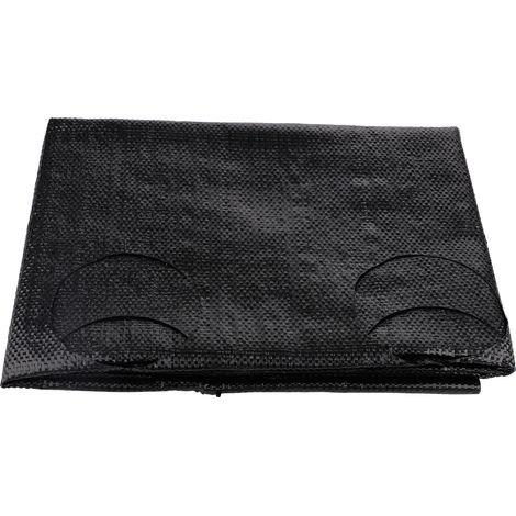 Toile de paillage avec trous de plantation de 7,5 cm (2,95 po) - Tapis de jardin anti-mauvaises herbes 99,9 x 3,6 m (3,28 x 11,81 pi) (1/2)